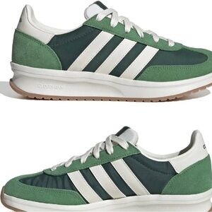 Adidas Men's Forest Green and Cream Sneakers NIB SZ 7.5 M